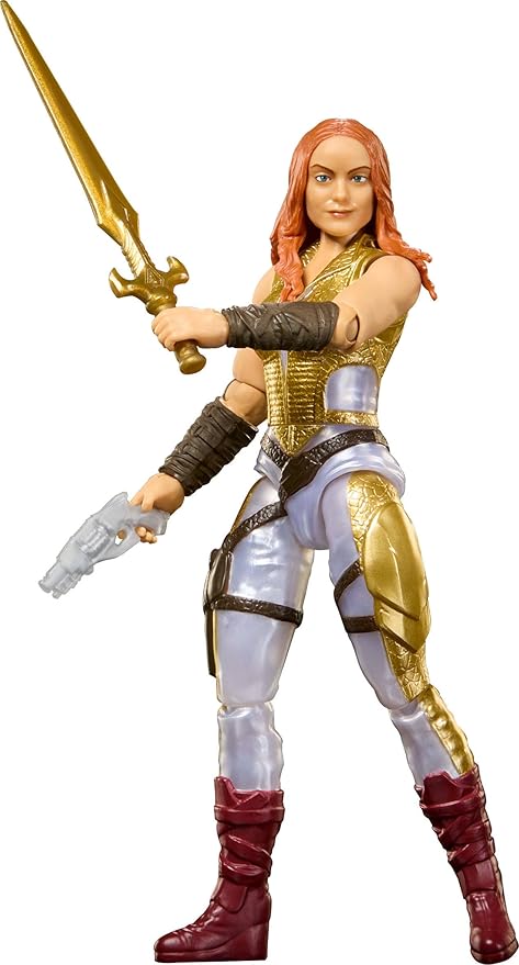 Masters of the Universe 2026 Movie Teela 5.5 Inch Action Figure Toy, Content Accurate 14 Movable Joints & Sword, Heroic Warrior Goddess