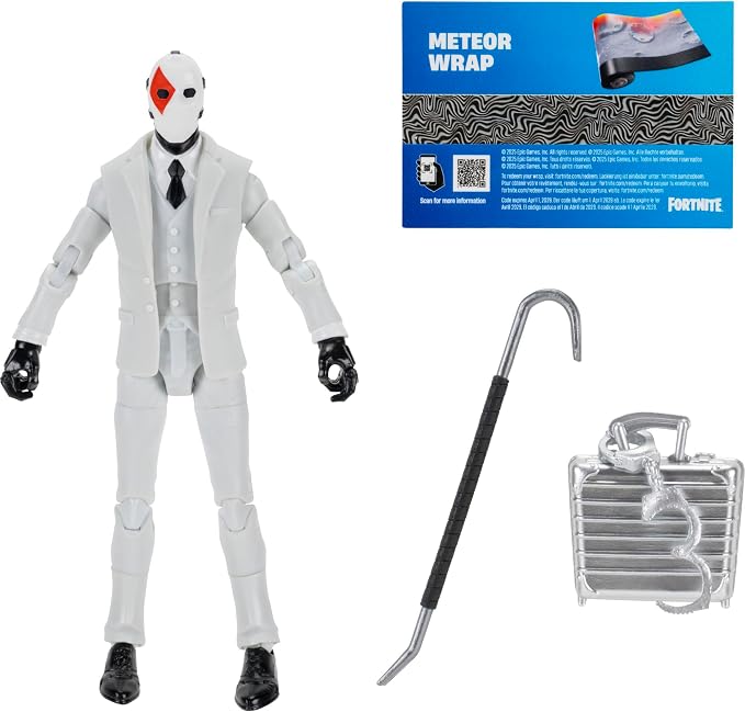 Fortnite Legendary Wild Card - 6-inch Articulated Figure with Harvesting Tool, Back Bling, and Code for Bonus Virtual Item