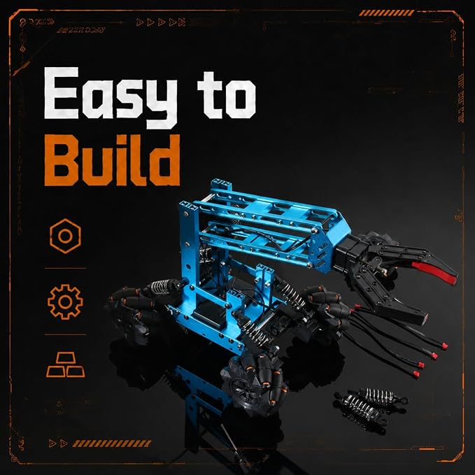 VANLINNY Robot Arm,STEM Project for Boys Age 8-12,Robotic Kit for Aged 12-16,Educational Science Kits for Kids,Building Experiment Robotics Set Project Gifts for 8 9 10 11 12 Years Old Teens.