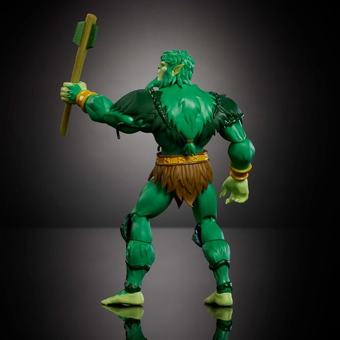 Masters of the Universe Origins Action Figure 200X Cartoon Collection Moss Man, 5.5 Inch 1980s Motu TV Hero, Detailed Design & Mace, Camouflaged Spy