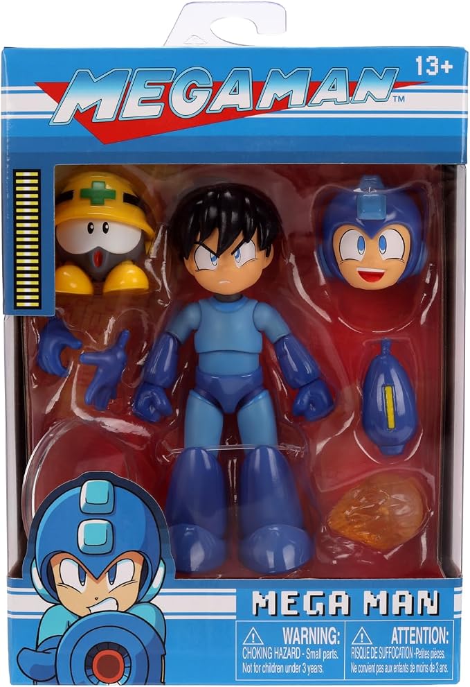Jada Toys Mega Man Wave 3 Action Figure with Neo Metal Figure 1:12 Deluxe Scale 6" Tall, Fully Articulated, Collector Packaging