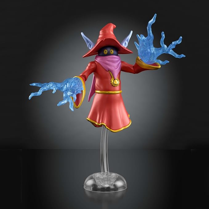 Masters of the Universe Origins Action Figure 200X Cartoon Collection Orko, 5.5 Inch 1980s Motu TV Wizard, Detailed Design & Clear Stand, Magic Effect
