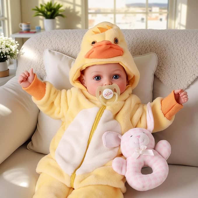 BABESIDE Baby Doll Girl - 15-Inch Realistic Baby Doll with Blue Eyes, Soft Body in Unicorn Outfit Life Like Baby Dolls that Look Real for 4 5 6 7 8 9 Years Girl, Birthday Gift and Pretend Play