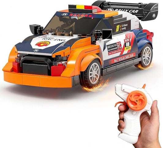 STEM Building Toys for 6 7 8 9 Years Old, 261PCS Remote Control RC Race Car Engineering Construction Kit, Educational Learning Blocks Set, Best Birthday Gift for Boys Girls Ages 6-8+