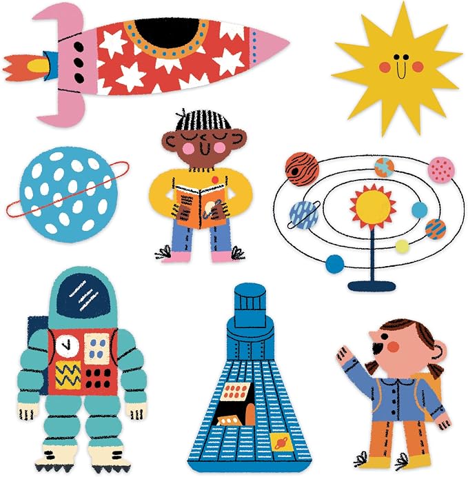 Mudpuppy Air and Space Museum — 64 Piece Search & Find Puzzle Jigsaw Puzzle Featuring A Variety of Aviation and Space Artifacts and Over 40 Hidden Images to Find for Ages 4+