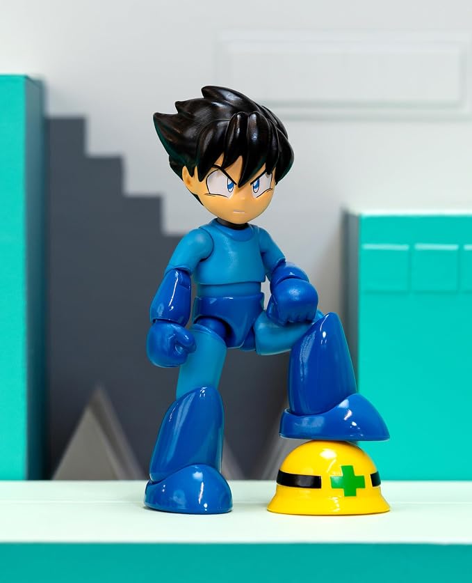 Jada Toys Mega Man Wave 3 Action Figure with Neo Metal Figure 1:12 Deluxe Scale 6" Tall, Fully Articulated, Collector Packaging