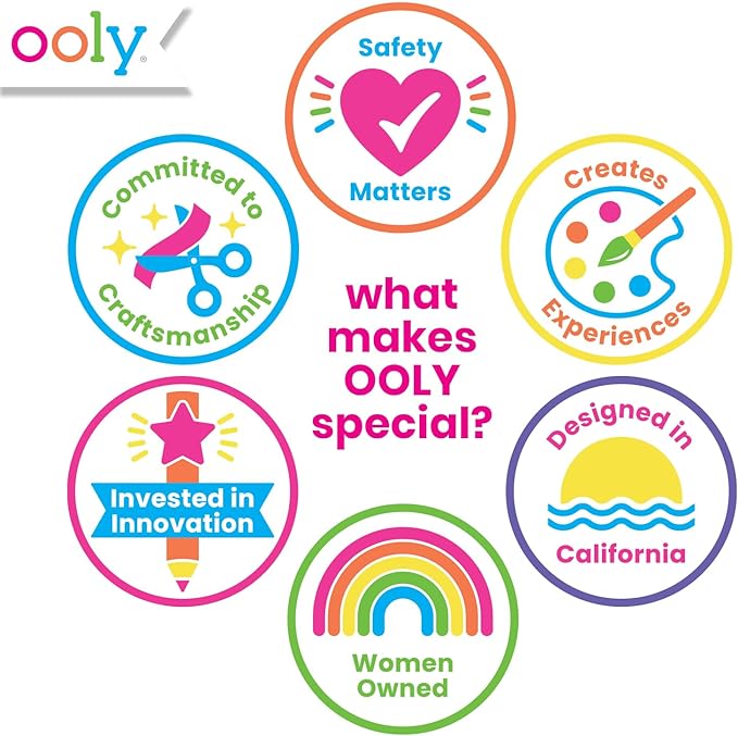 Ooly Air Dry Clay for Kids, 12 Colors Modeling Clay with 3 Shaping Tools, Play Dough Gifts for Kids, Craft Supplies - Creatibles