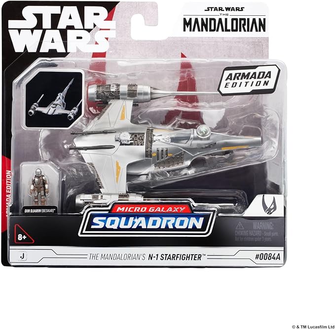 Star Wars™ Micro Galaxy Squadron The Mandalorian's N-1 Starfighter (Armada Edition) - 5-inch Vehicle with 1-Inch Micro Figure Accessory