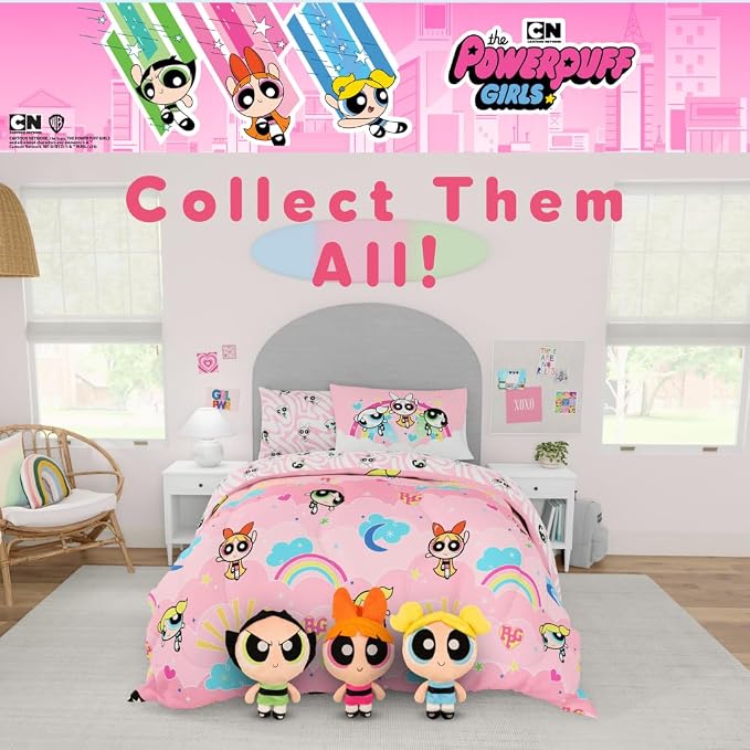 The Powerpuff Girls Buttercup Bedding Super Soft Cozy Decorative Cuddle Pillow, (Officially Licensed Product) By Franco Collectibles