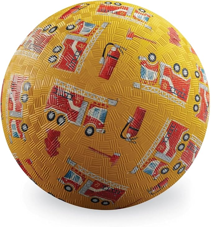 Crocodile Creek Playground Ball - Durable Rubber Ball for Kids Ages 3 and Up - Bouncy Inflatable Ball for Kickball, Indoor Games, and Outdoor Sports - PVC-Free
