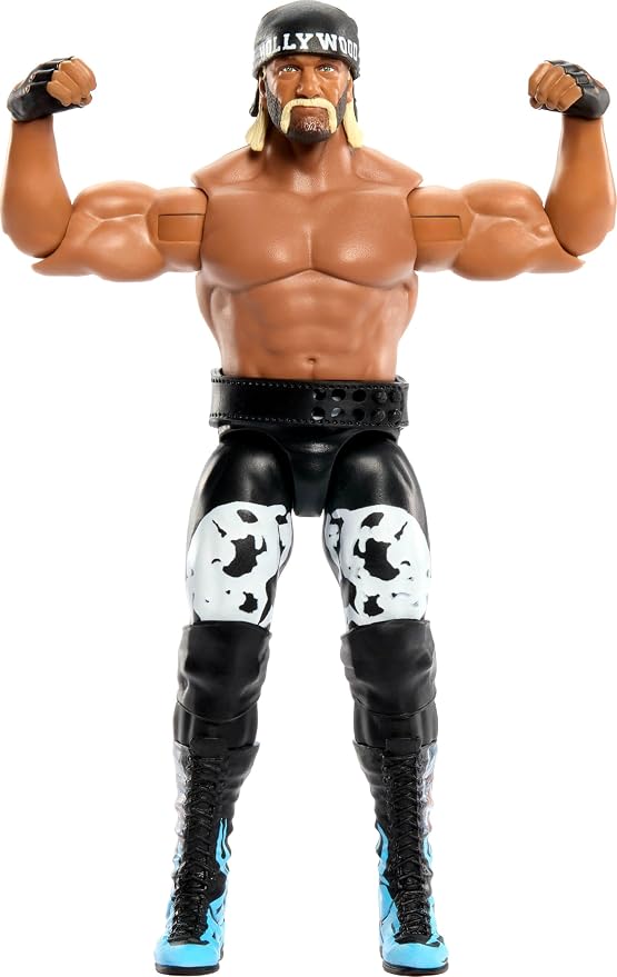 Mattel WWE “Hollywood” Hulk Hogan Action Figure, Main Event Series #165, 6-inch Collectible Superstar with 14 Articulation Points & Life-Like Look