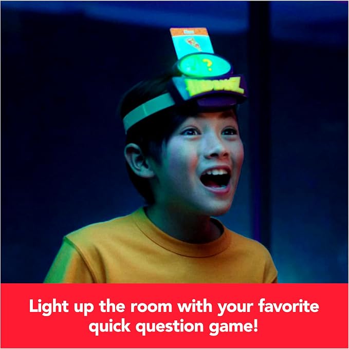Spin Master Games, Hedbanz Lightspeed with Lights & Sounds, Classic Hedbanz with an Electronic Twist, 2-6 Players, Kids Games, Games for Family Night, for Ages 6 & Up
