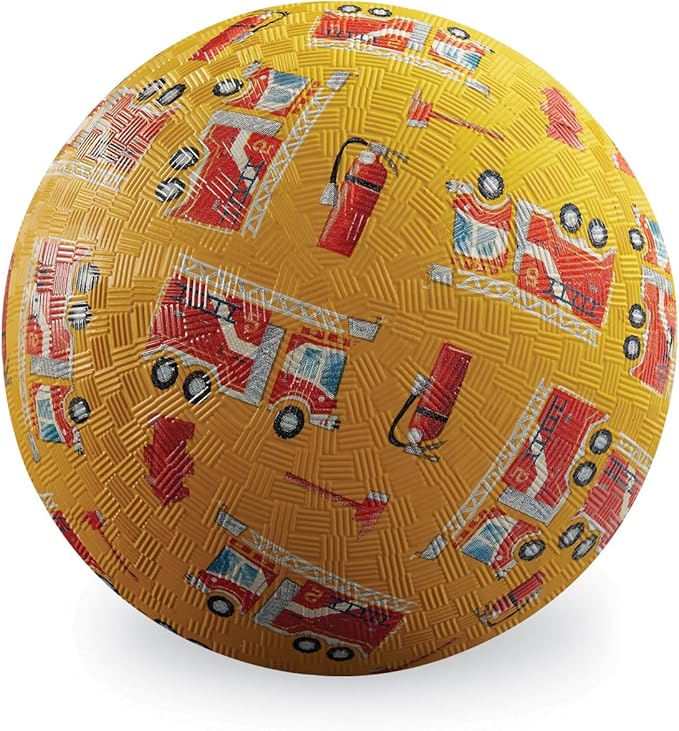 Crocodile Creek Playground Ball - Durable Rubber Ball for Kids Ages 3 and Up - Bouncy Inflatable Ball for Kickball, Indoor Games, and Outdoor Sports - PVC-Free