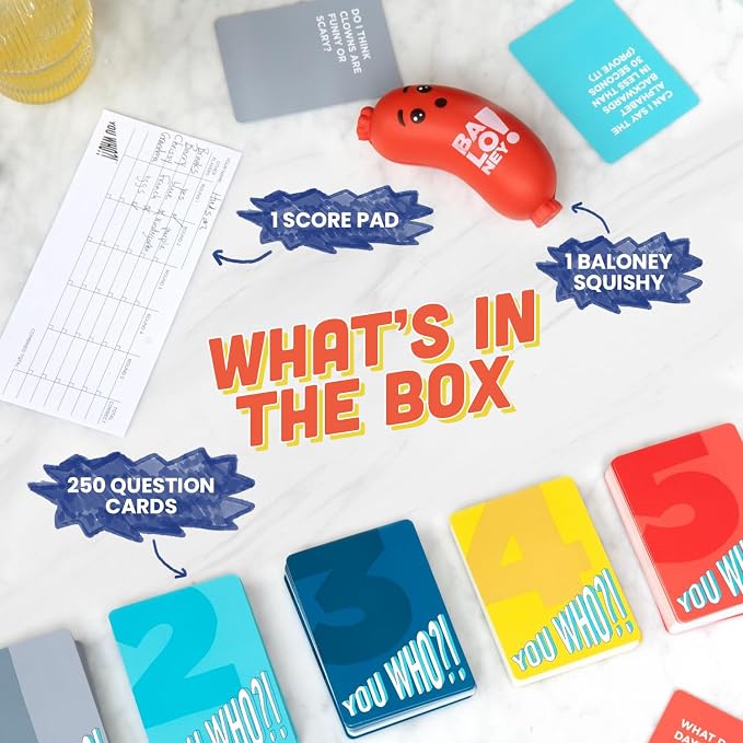 You Who?! Conversation Card Game – Funny Family Party Game of Questions, Icebreaker Game for Teens & Adults, Fun for Game Night & Groups