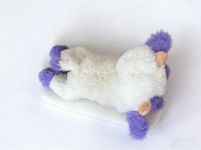 YUKOUQIAN Cute Cow Plush Stuffed Animal Doll Toy 10 inch for Girls Boys (pa Cow purplue)