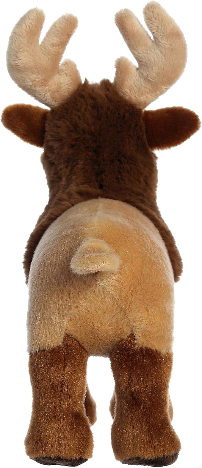 Aurora® Responsibly Made Eco Nation™ Elk Stuffed Animal - Ideal for Playtime Adventures - Perfect for Birthdays or Just Because - Brown 8.5 Inches