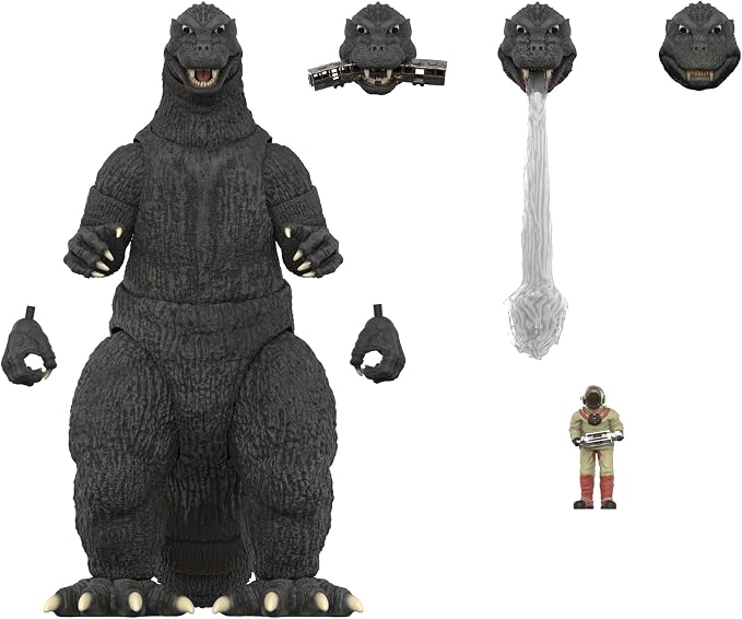 Super7 ULTIMATES! Godzilla '54-8" Toho Godzilla Action Figure with Accessories - Classic Movie Collectibles and Retro Toys