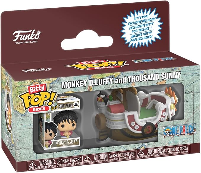 Funko Pop! Bitty Ride: One Piece - Monkey D. Luffy and Thousand Sunny - Collectable Vinyl Figure - Gift Idea - Official Merchandise - Toys for Kids & Adults - Anime Fans