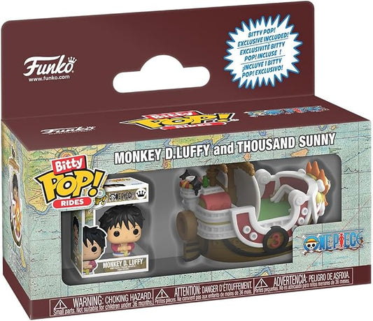 Funko Pop! Bitty Ride: One Piece - Monkey D. Luffy and Thousand Sunny - Collectable Vinyl Figure - Gift Idea - Official Merchandise - Toys for Kids & Adults - Anime Fans