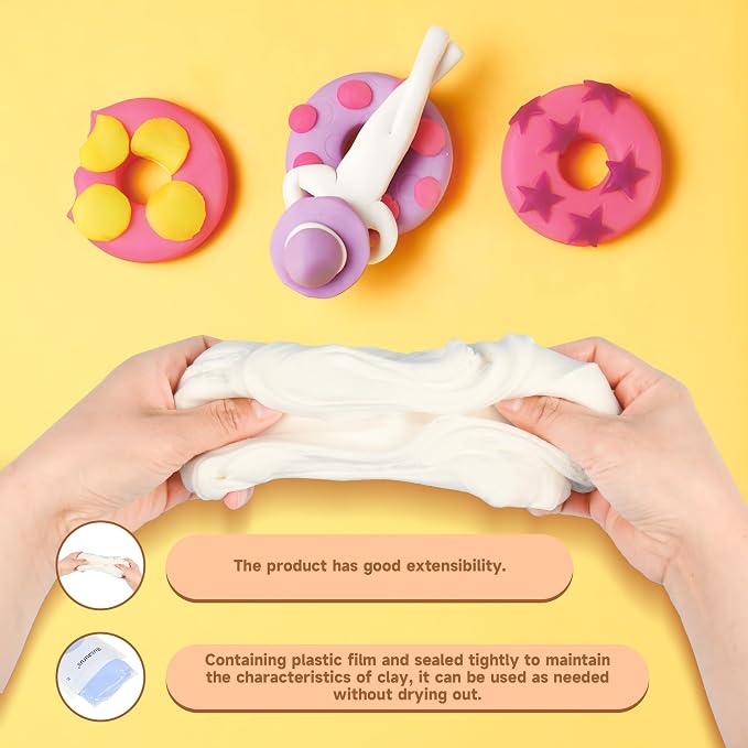 100g Brown Air Dry Foam Clay, Magic Model Clay for Kids, Colorful Soft Clays for School Supply, Slime, Art Projects, Cosplay - Non-Sticky, Non-Toxic & Safe - Gifts for Children and Adult