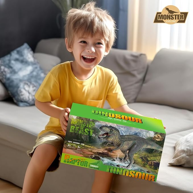 Dinosaurs - 11", T Rex Dinosaur Toy - Tyrannosaurus Rex Action Figure with - Realistic Dino Figurine - Trex Figure for Boys and Girls - Big Dinosaur Toys for Kids Ages 3+ 34567.Gift for Boys & Girls.
