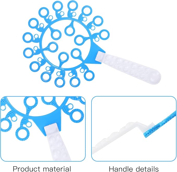 Bubble Wands Set, 28 Pcs Large Bubble Wand with Tray, Great for Kids Summer Outdoor Bubble Party Favors