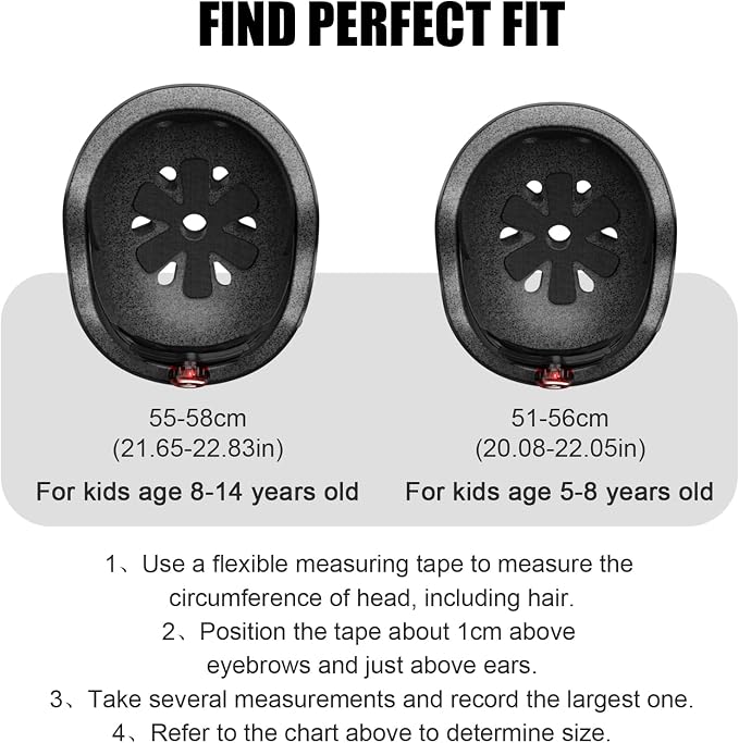 Kids Bike Helmet with LED Light,Lightweight Adjustable Childs Helmet for boy & Girl Ages 5-8-14,Multi-Sport Safety Helmet for Skateboard Cycling Scooter