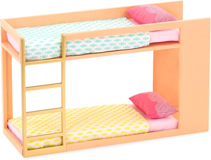 Lori – Bunk Bed Set for Mini Dolls – Bedroom Furniture for 6-Inch Dolls – Dollhouse Accessories – 3+ Years– Urban Chic Bunk Bed