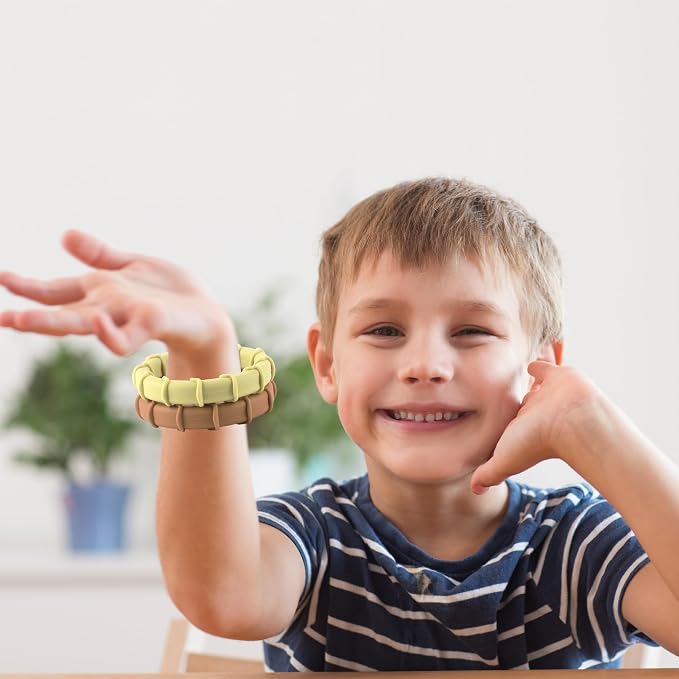 Sensory Chew Ring Toys for Autistic Chewers, Oral Motor Chewable Bracelets for ADHD, SPD, Oral Motor Stimulation or Special Needs