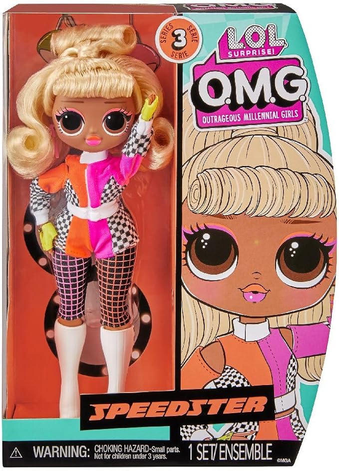 L.O.L. Surprise! O.M.G. Speedster Fashion Doll with Multiple Surprises and Fabulous Accessories – Great Gift for Kids Ages 4+