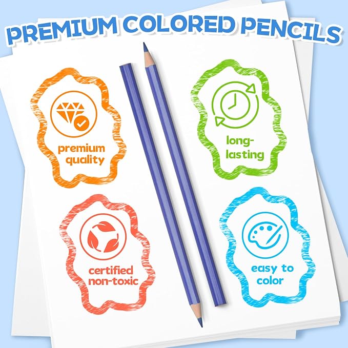 480 Count Colored Pencils Bulk for Classrrom, Color Pencils for Kids in 12 Vibrant Colors, Pre-sharpened Coloring Pencils Set Plus 40 Sharpeners, Bulk Pack Colored Pencils for Back to School Supplies