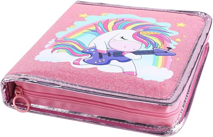 Leeche Fruit Scented Markers Set 44 Pcs Filled Stationery with Unicorn Pencil Case,Art Supplies for Kids Ages 4-6-8, Perfect Unicorn Gifts for Girls,Assortment Marker Pencil Gel Pen Coloring