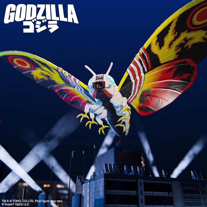 Super7 ULTIMATES! Toho Mothra (1992) - 7" Toho Godzilla Action Figure with Accessories - Classic Movie Collectibles and Retro Toys