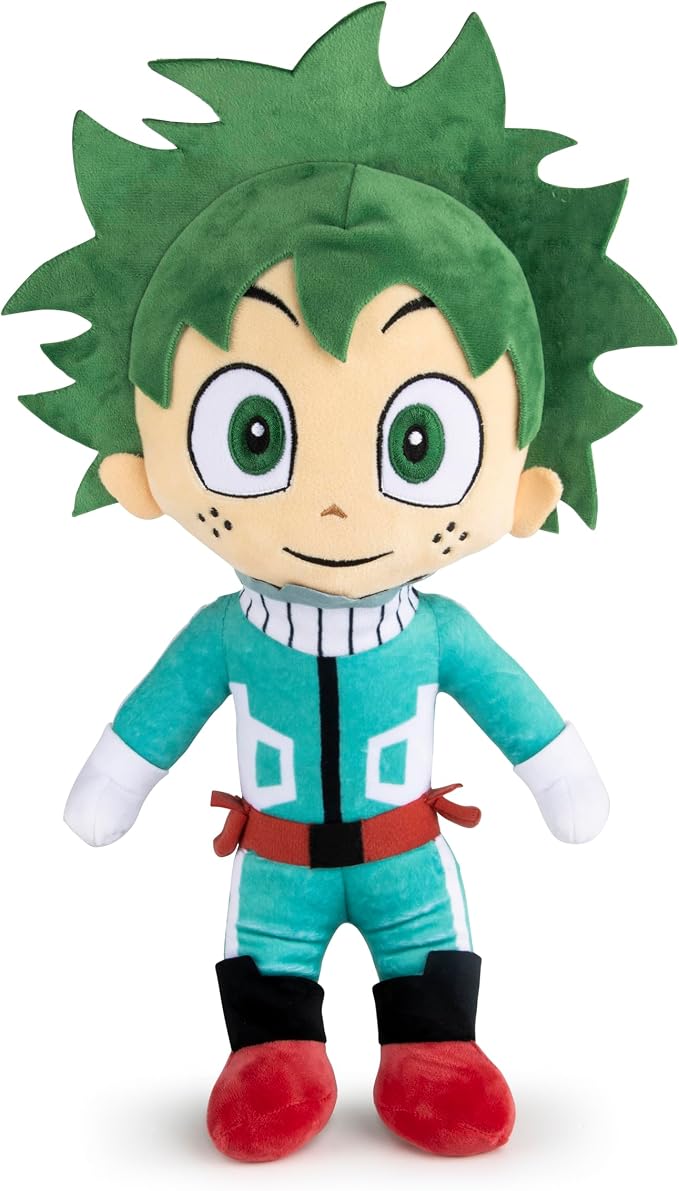 Jay Franco Anime Plush Pillow Buddy - Soft Plushie Stuffed Pillow, Green - Deku
