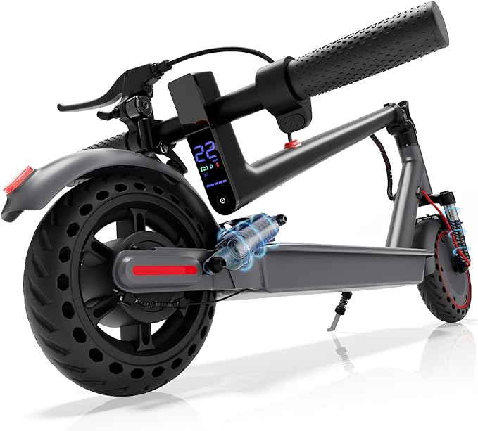 Aovowheel Electric Scooter for Adults, Folding E Scooter with 350W/500W Motor 16/24 Mph Top Speed, Max 19-23 Miles Long Range, 8.5''/10''/14''Tires Commuting Scooters with Dual Brakes System, APP