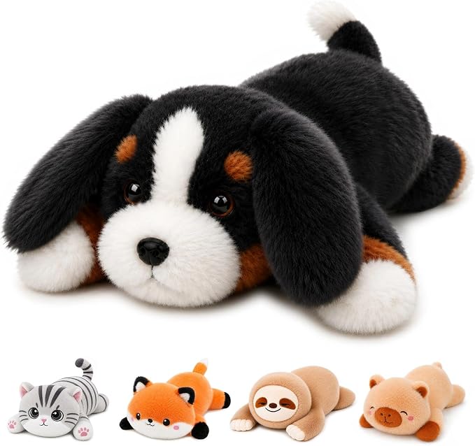 Bernese Mountain Dog Weighted Stuffed Animal Plush Toy(10.6 Inch, 0.7 Lbs)