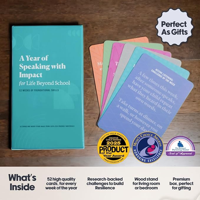 Speaking with Impact 52 Challenge Cards for Kids & Parents | SEL Emotional Intelligence | Social Emotional Learning Activities | Life Skills Classroom Must Haves | Teachers & Psychologists