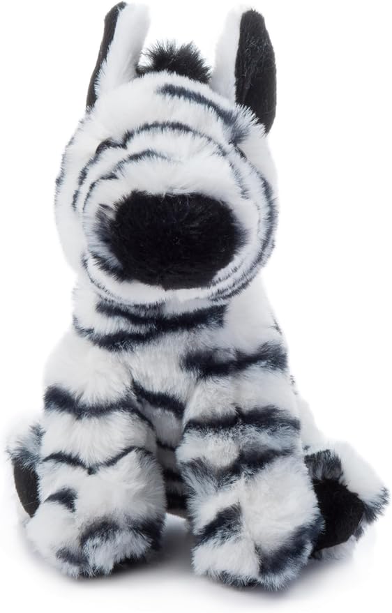 The Petting Zoo Zebra Stuffed Animal Plushie, Gifts for Kids, Wild Onez Babiez Zoo Animals, Zebra Plush Toy 6 inches