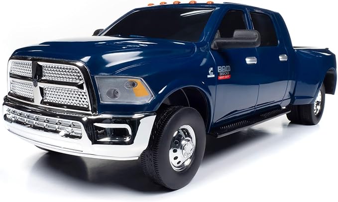 Big Country Toys Realistic Ram 3500 Mega Cab Dually Truck Toy & Trailer Hitch, 1:20 Scale Farm Toys for 3 Year Old Boys