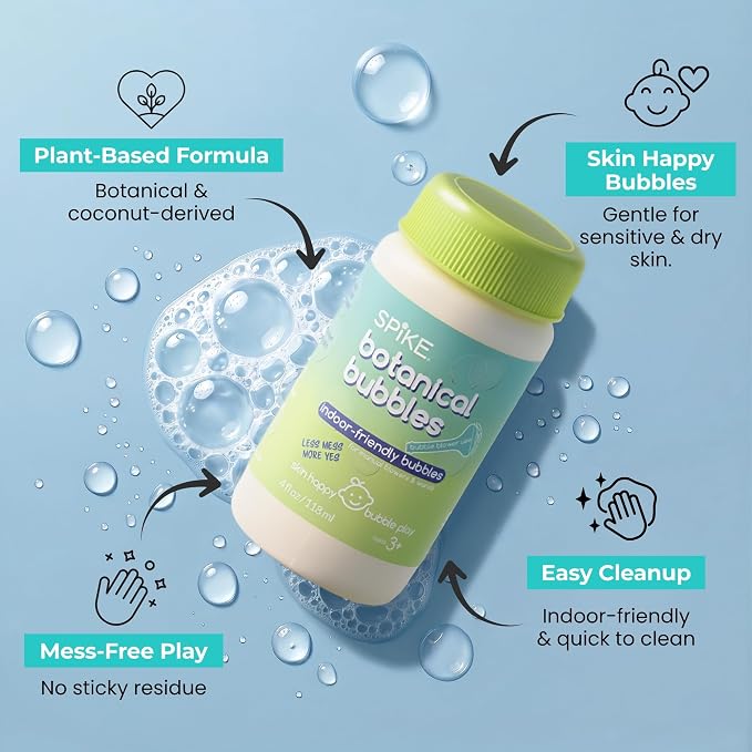 Innobaby Spike Mess Free Botanical Bubble Solution 4oz Refills / 2 Pack