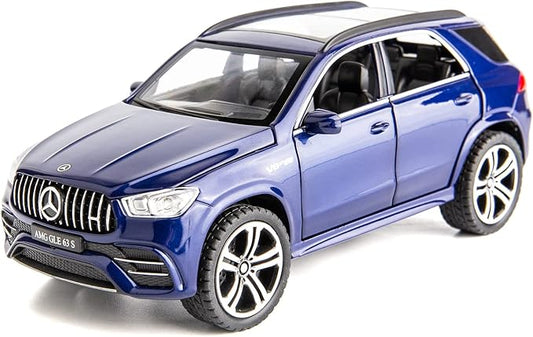 WAKAKAC Diecast Car Model GLE 63S 1/32 Pull Back Zinc Alloy Toy Vehicle Collection Decoration Gift Toy Car(Blue)
