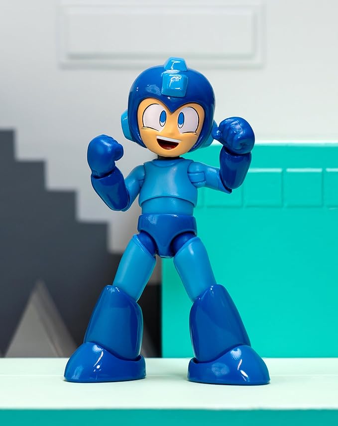 Jada Toys Mega Man Wave 3 Action Figure with Neo Metal Figure 1:12 Deluxe Scale 6" Tall, Fully Articulated, Collector Packaging