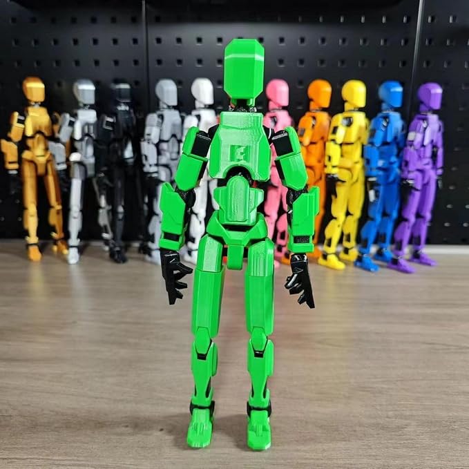 FoxVilla Assembly Completed T13 Action Figure, Titan 13 3D Printed Action Figure, 3D Printed Titan13, Assembled Dummy 13 Lucky 13 Toy Figure