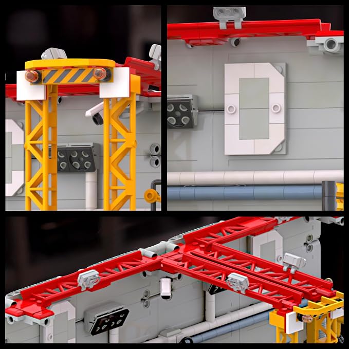 MyBuild Mecha Hangar 7007 – Robot Building Kit, Modular Mecha Base & Multi-Level Display System, Maintenance Bay for Mech Builds, Compatible with 7006 & 7008, Ages 16+