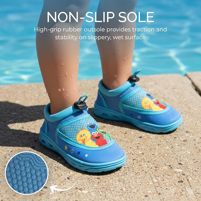 Toy Story Cars Boys Water Shoes Kids Sandals Lightning McQueen Woody Buzz Lightyear Monster Jam Grave Digger Pool Aqua Socks Bungee Waterproof Quick Dry 5-10 Toddler 11-12 Little Kid