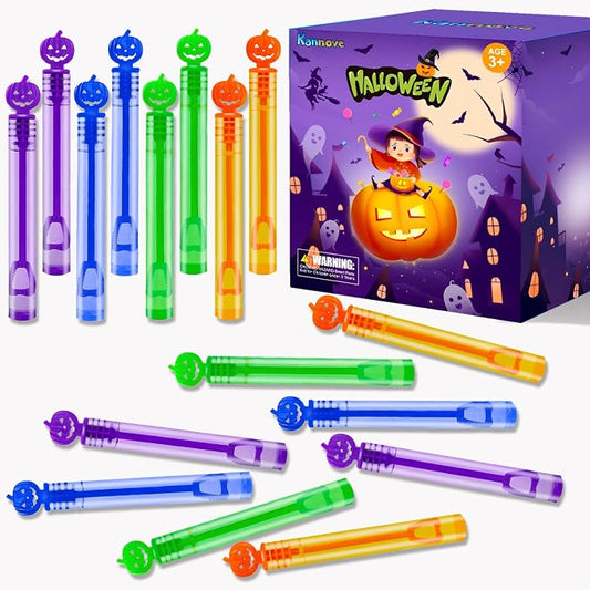 Halloween Party Favors Goodie Bag Stuffers for Kids,32 Pack Mini Bubble Wands for Toddlers,Halloween Trick or Treat Bags Bucket Fillers,Class Games Prizes Toys Gifts Activities Supplies for Boys Girls