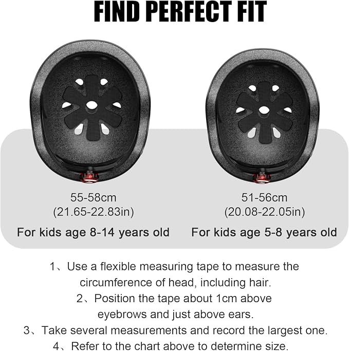 Kids Bike Helmet with LED Light,Lightweight Adjustable Childs Helmet for boy & Girl Ages 5-8-14,Multi-Sport Safety Helmet for Skateboard Cycling Scooter