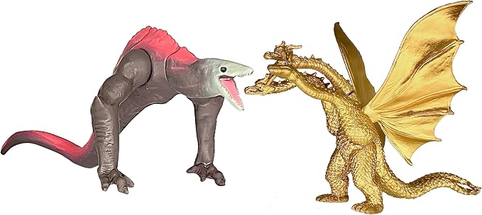 TwCare Set of 10 Dinosaur vs Kong Dinosaur Dragon Toys Movable Joint Action Figures, King of The Monsters Shin Ultima Gamera Mecha MechaGodzilla Ghidorah Skull Crawler Destoroyah Cake Toppers Pack