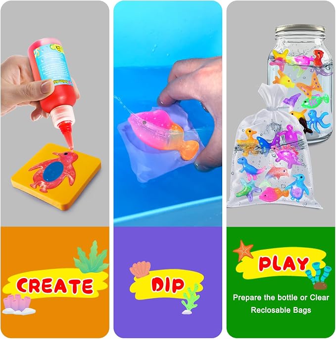 UNGLINGA Magic DIY Water Creation Elf Toy Kit for Kids - 8 Colors Toys Craft Creative Birthday Gifts for Boys Girls Age 5 6 7 8 9 10 11 12