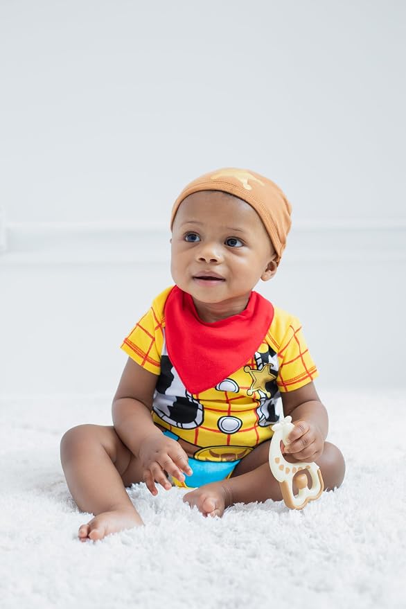 Disney Cosplay Baby Bodysuit and Hat Set Newborn to Infant Sizes (Newborn - 24 Months)